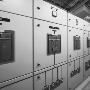 industrial-electric-switch-panel-power-plant-in-in-2024-10-21-21-14-18-utc Interior of electrical room. Power energy motor machinery cabinets in control or server room, main operator station network and circuit center in industry factory manufacturing system. generator